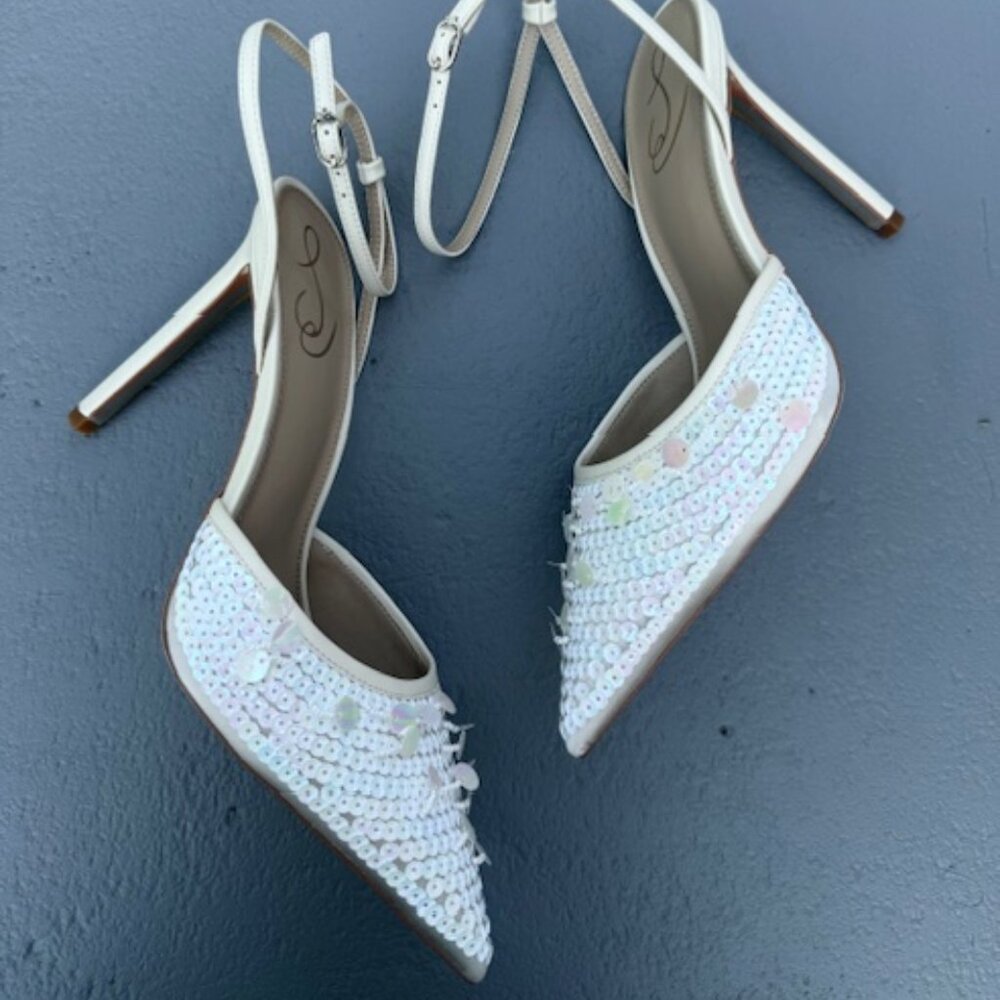Sam edelman avril heels new no box bridal - Picture 3 of 12